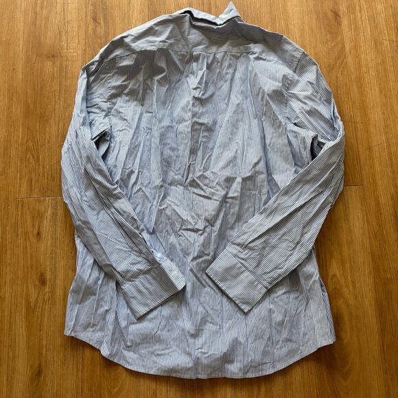 Vineyard Vines Long Sleeve Front Button Shirt Stripe Blue Women’s Size M - Picture 3 of 7